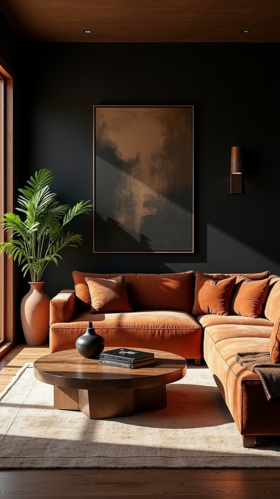 dramatic dark wall aesthetics