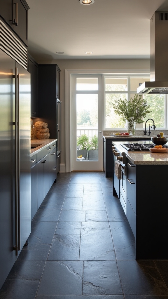 dramatic natural black slate