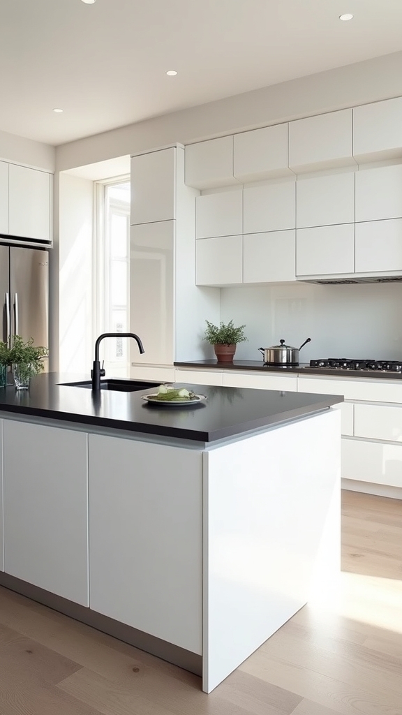 dramatic waterfall edge countertops