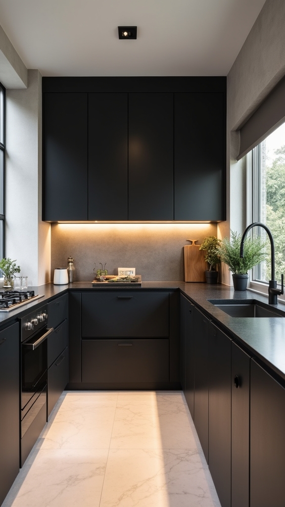 dynamic contrast in kitchens