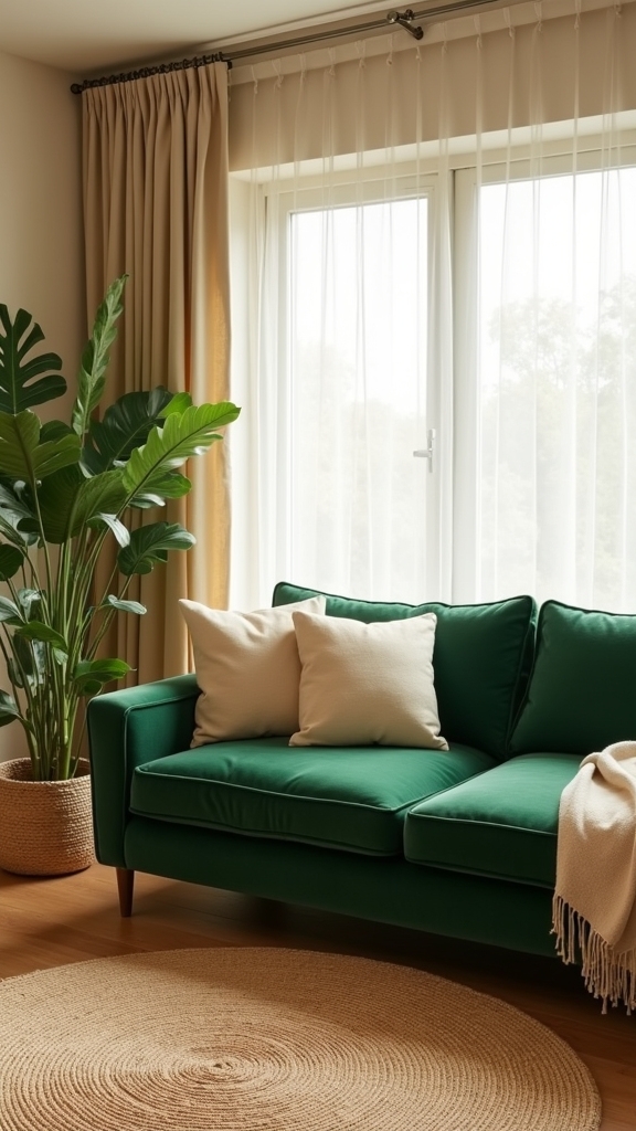 dynamic green furniture focal point