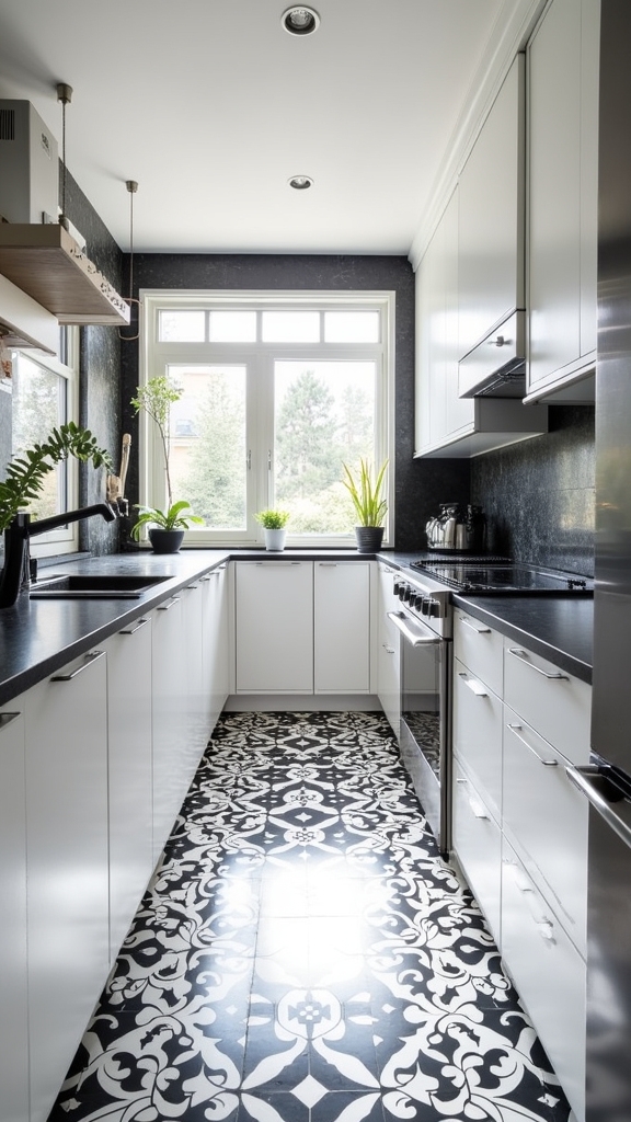 dynamic patterned tile floors