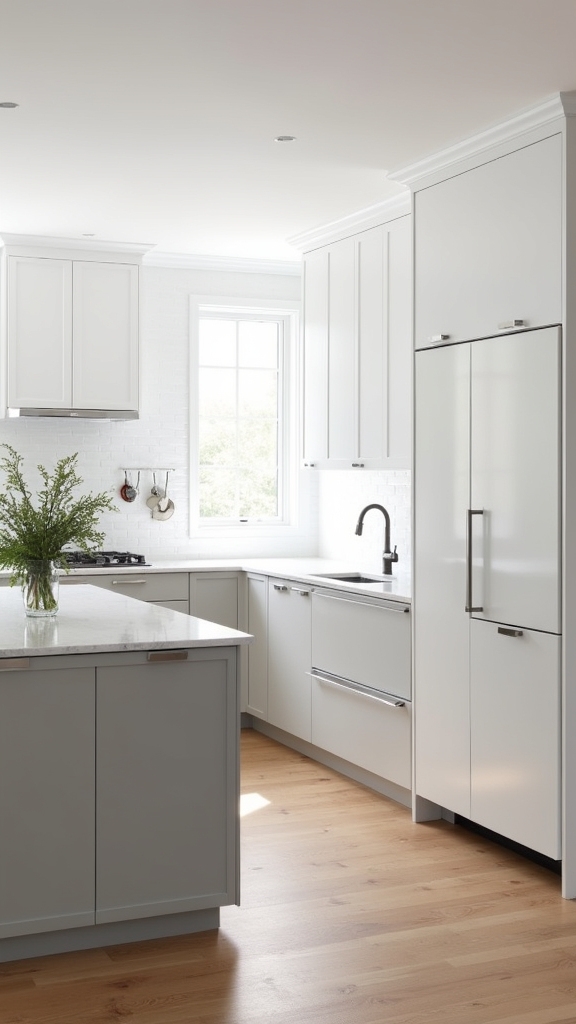 dynamic two tone cabinetry appeal