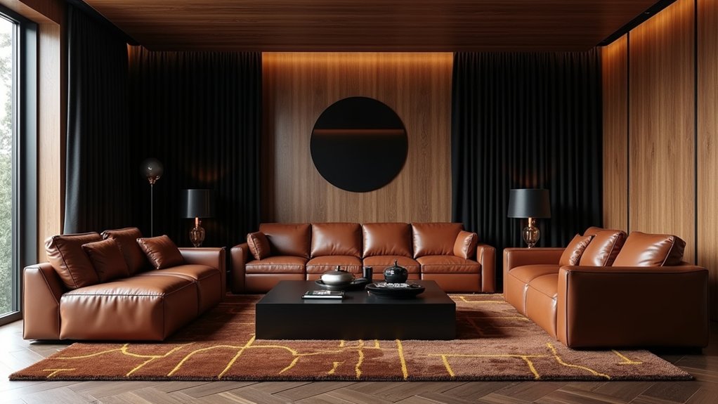 earthy bold living room