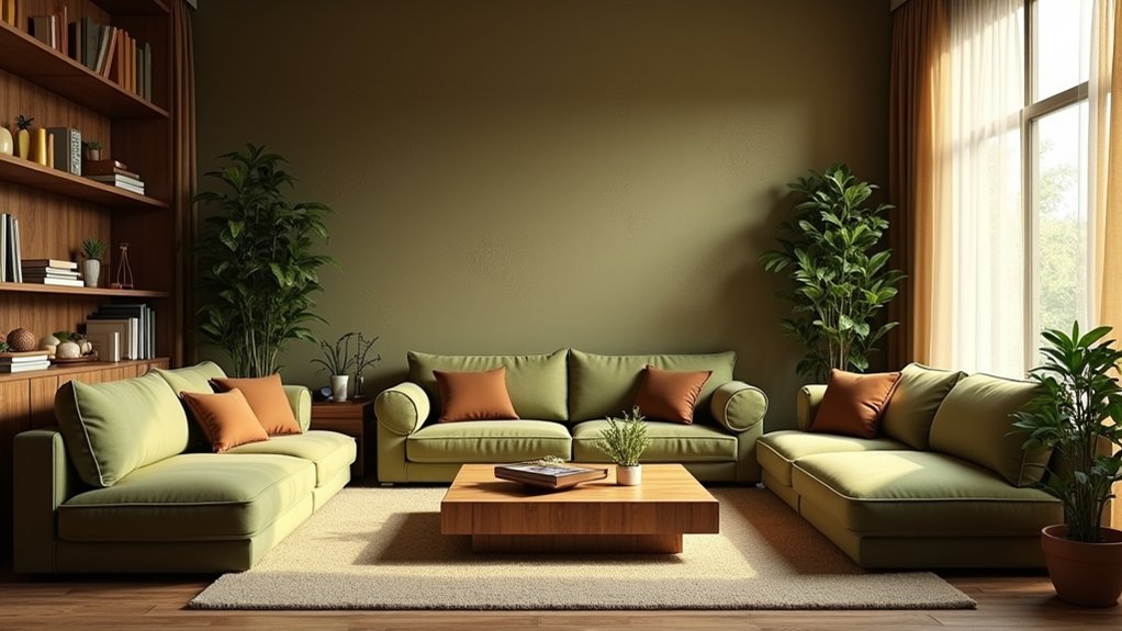 earthy calm living room