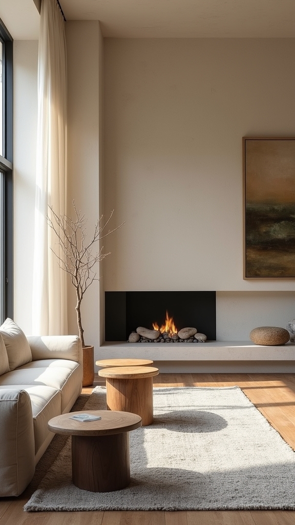 earthy tones enhance warmth