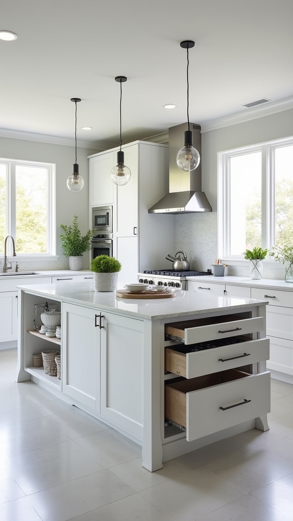 efficient built in kitchen storage