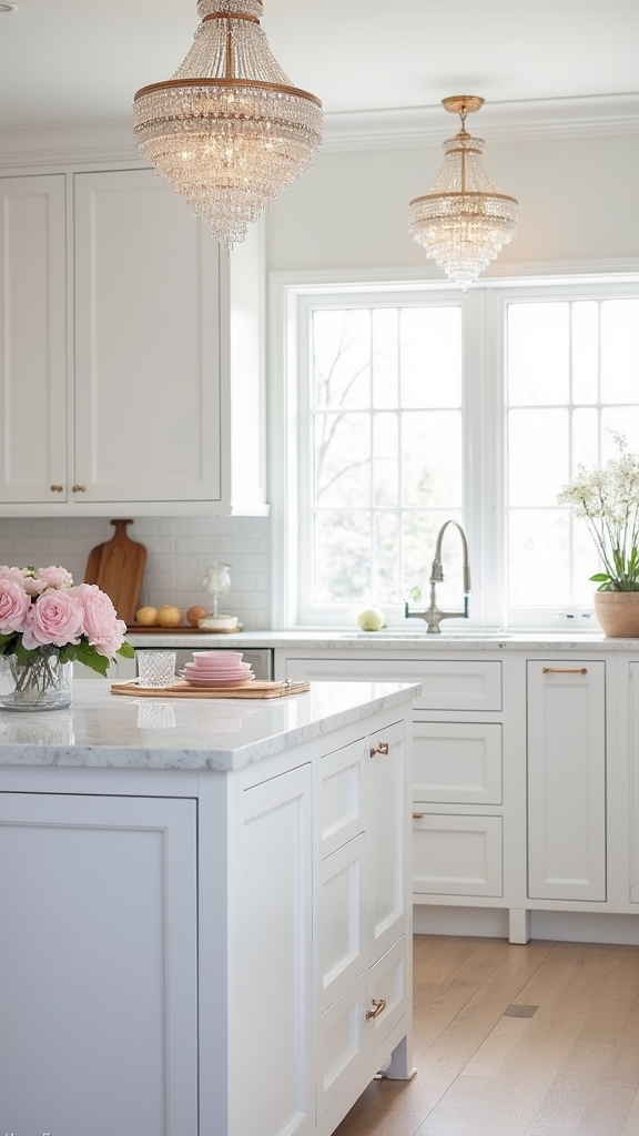 elegant airy kitchen design