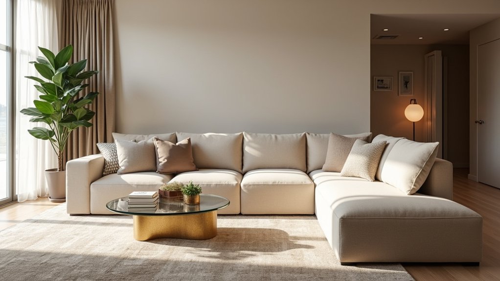 elegant beige living room furniture
