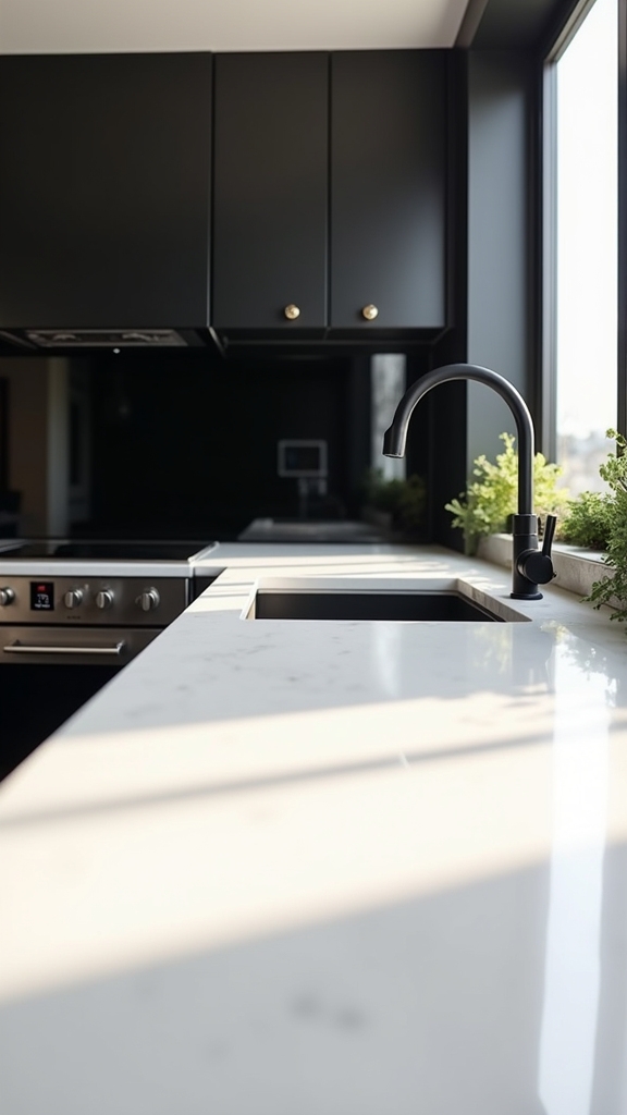 elegant black and white contrast
