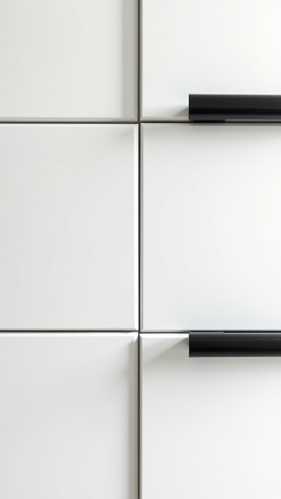 elegant black cabinet pulls