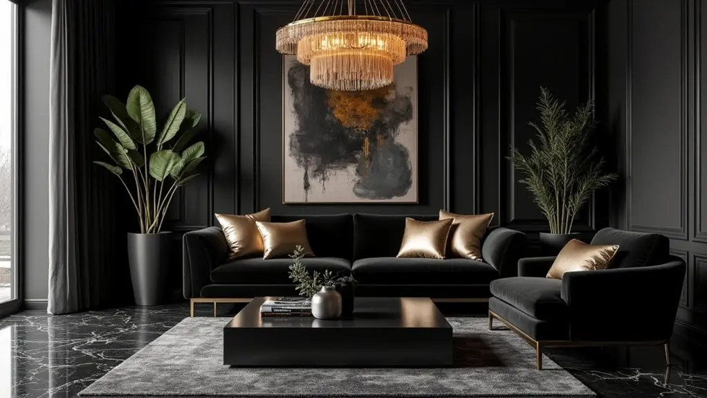 elegant black decor inspiration