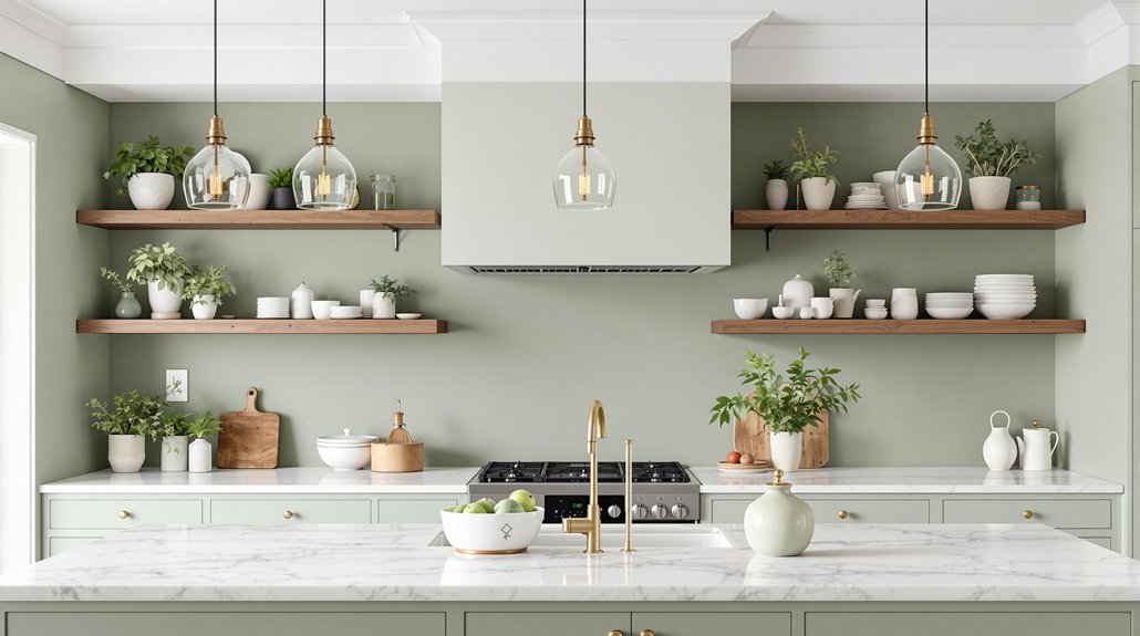 elegant calming kitchen aesthetics