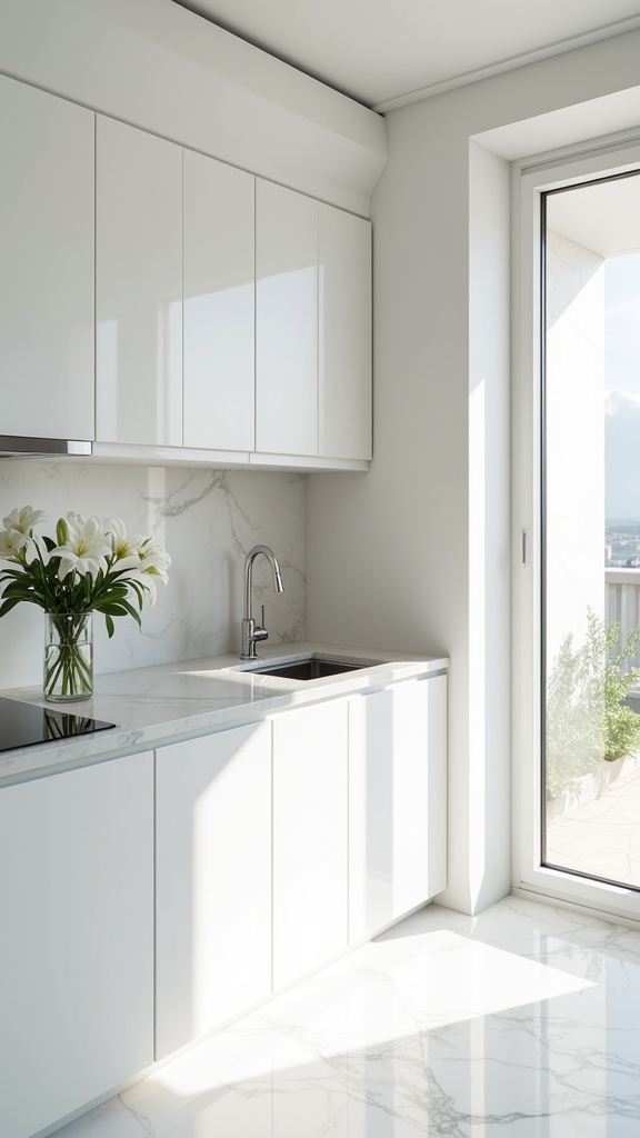 elegant compact kitchen design
