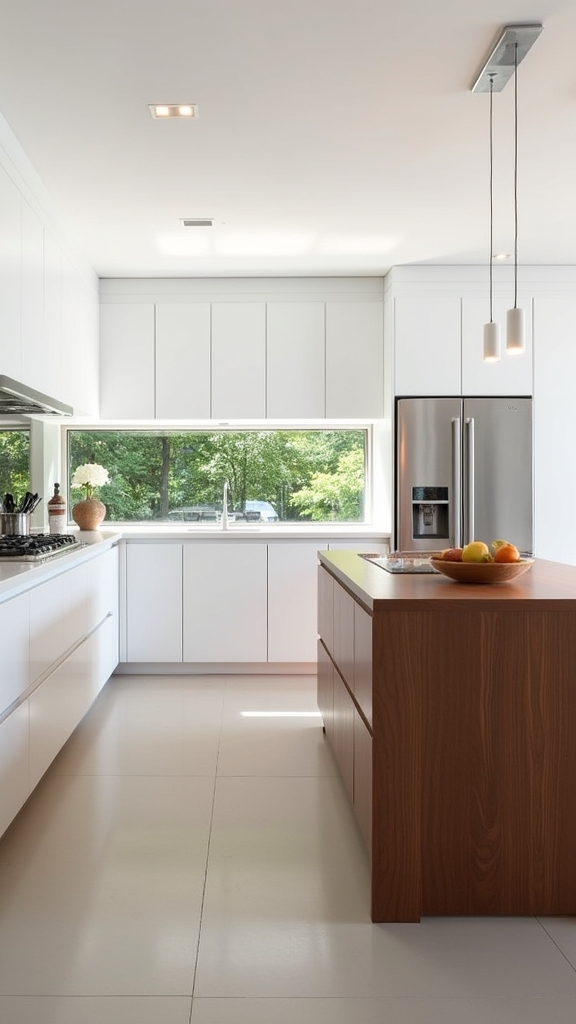 elegant contrast in kitchens