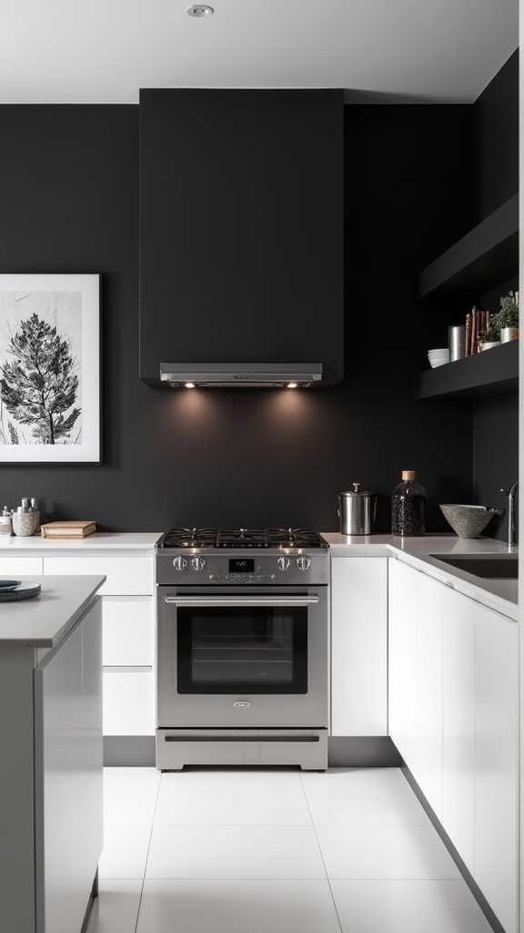 elegant contrast with light