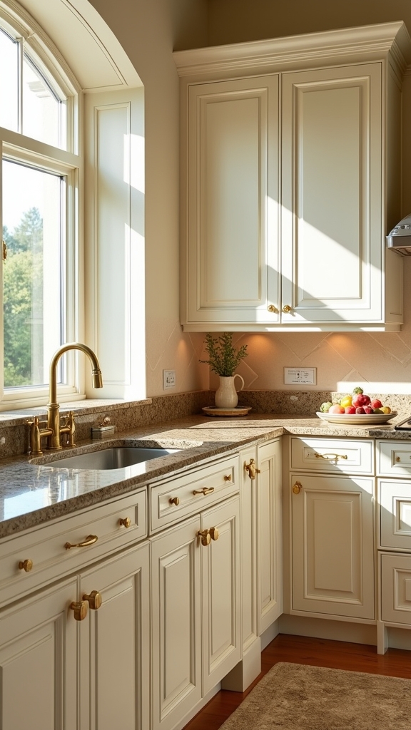 elegant cream and gold