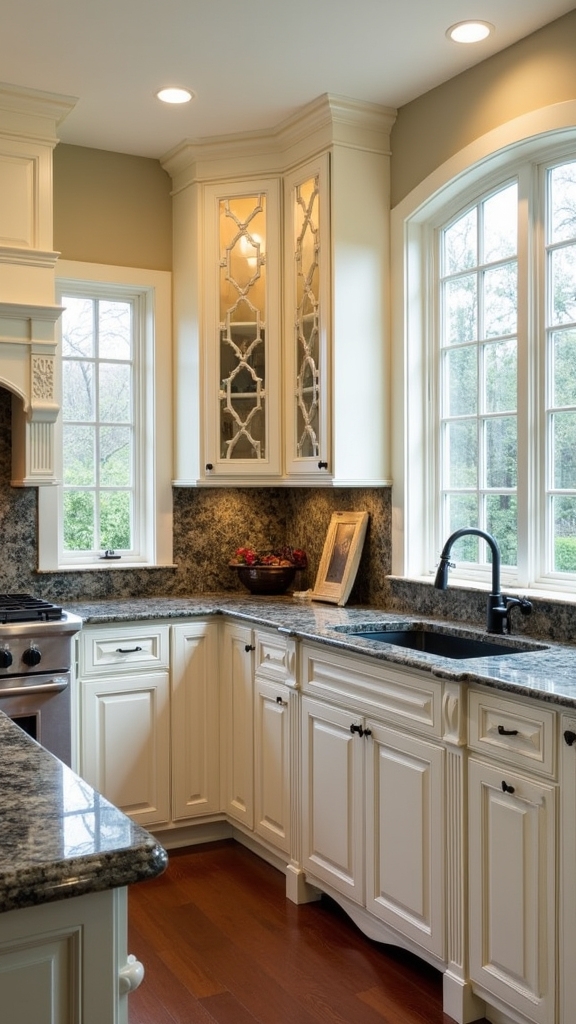 elegant cream cabinetry design