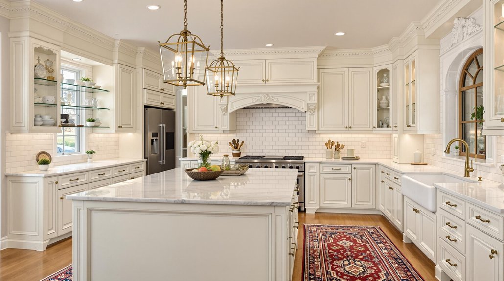 elegant cream kitchen designs