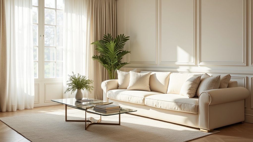 elegant cream living rooms