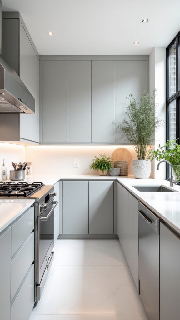 elegant gray and white