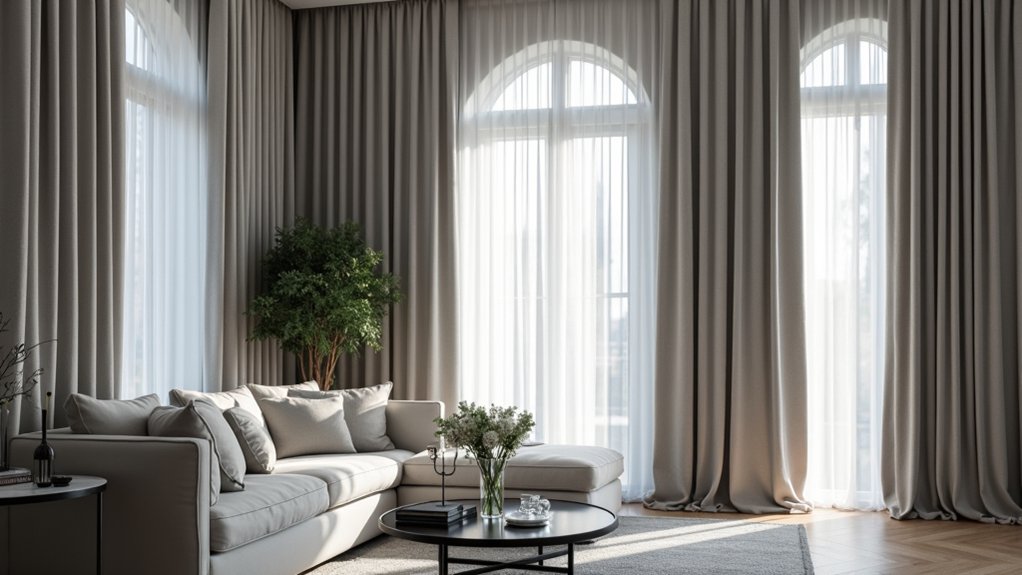 elegant grey curtain ideas