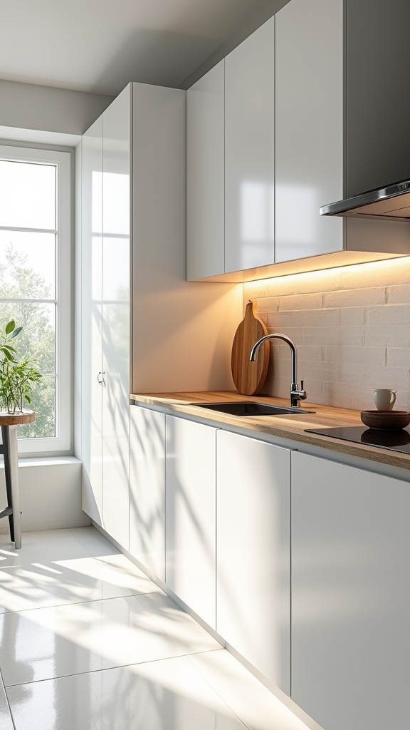 elegant matte kitchen cabinetry