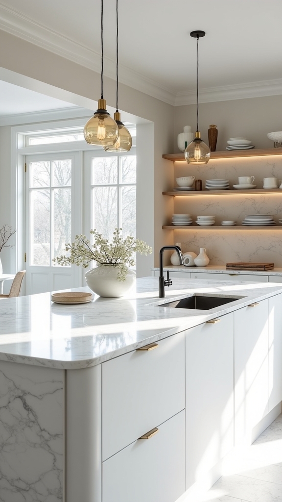 elegant minimalist kitchen design