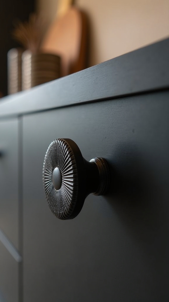 elegant minimalist kitchen hardware