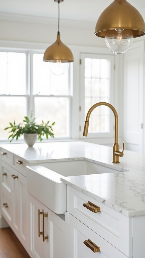 elegant scandinavian gold accents