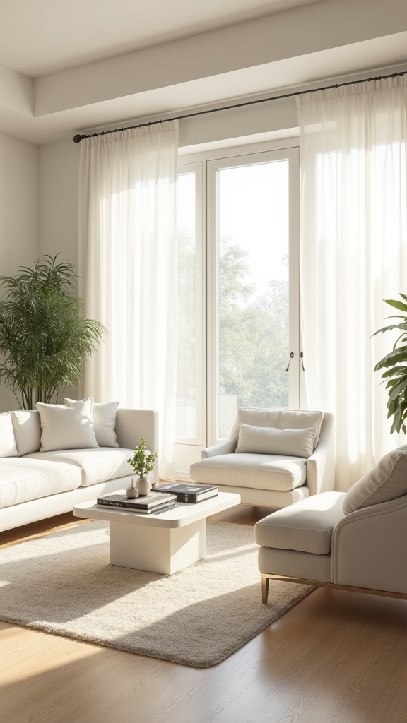elegant sheer curtain illumination