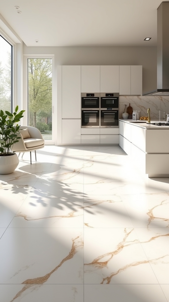 elegant warm porcelain tiles