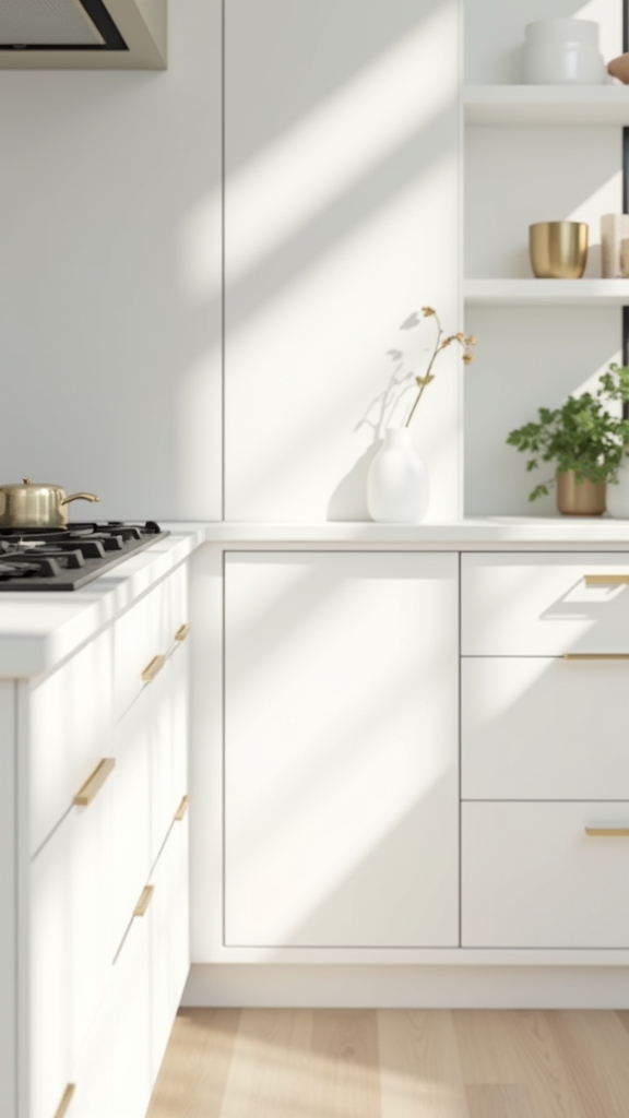 elegant white and gold