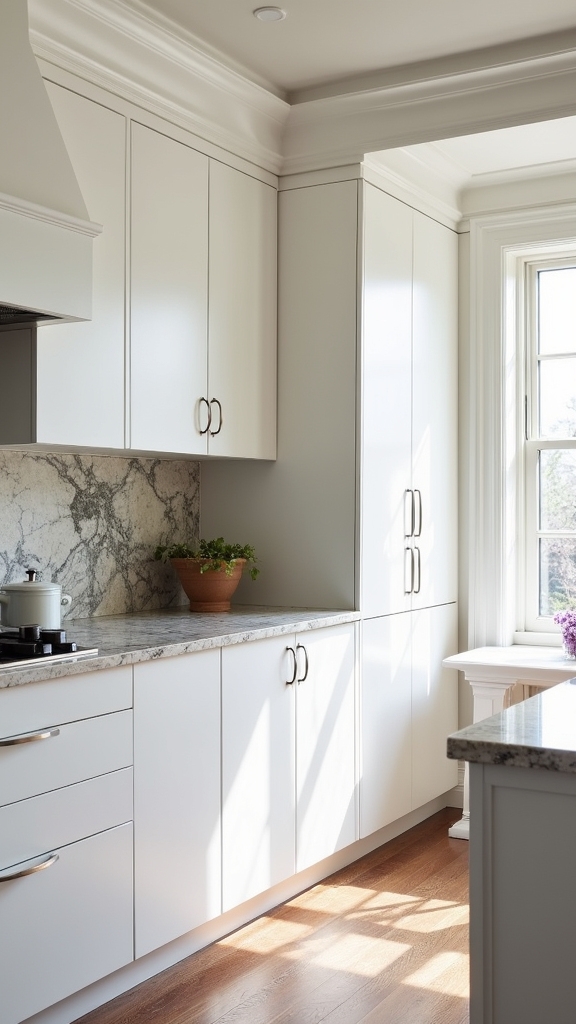 elegant white and stone