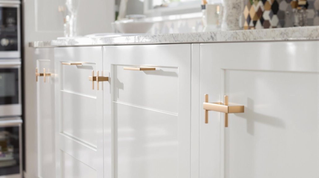 elegant white cabinets design