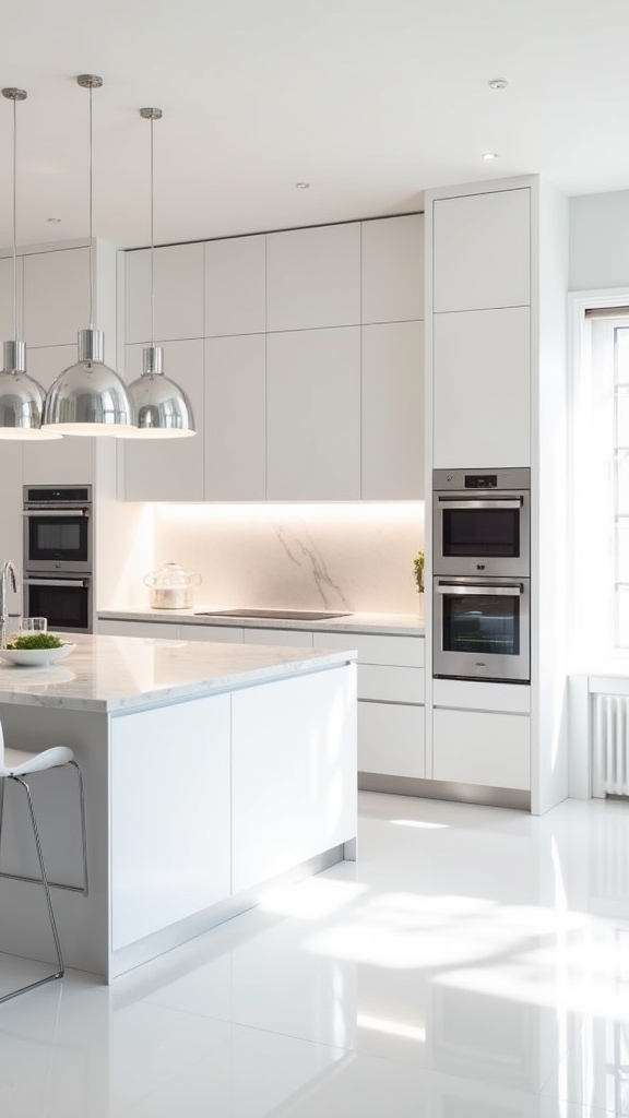 elegant white kitchen sophistication