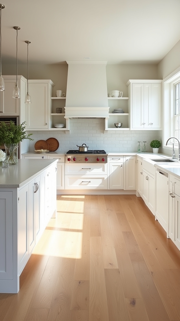 elegant white oak flooring