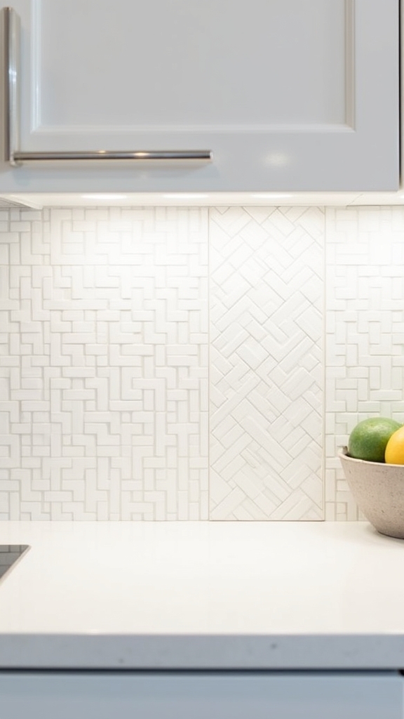 elegant white tile designs