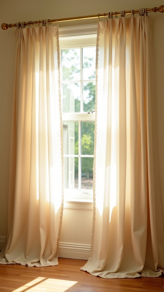 elevate beige curtains stylishly
