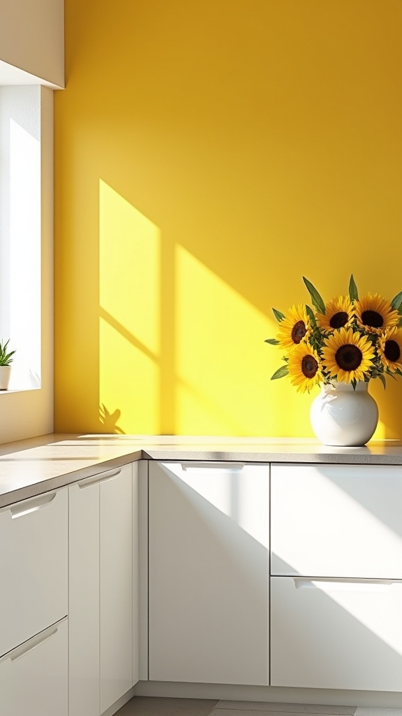 energizing sunny yellow kitchens