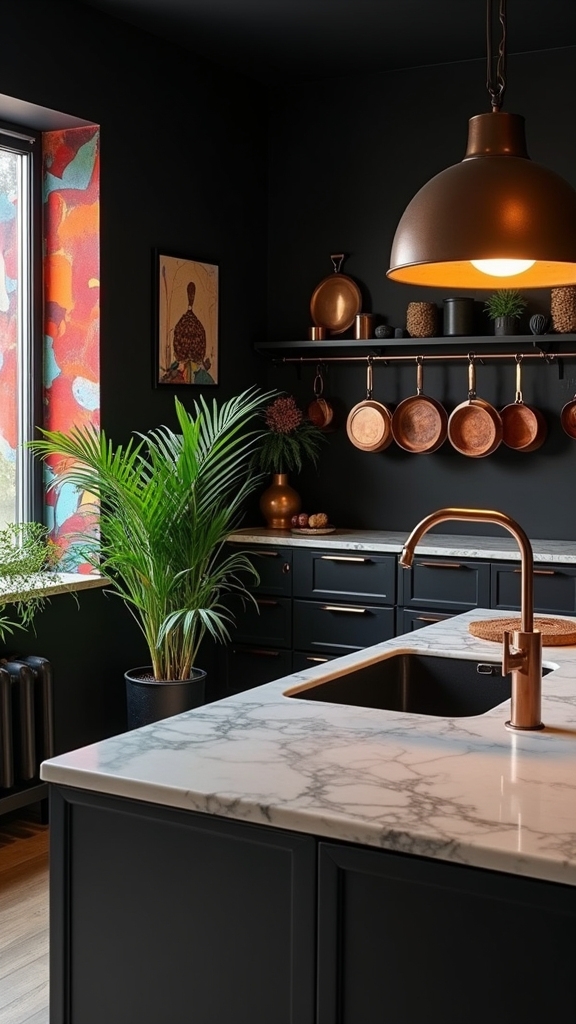 enhance black walls creatively