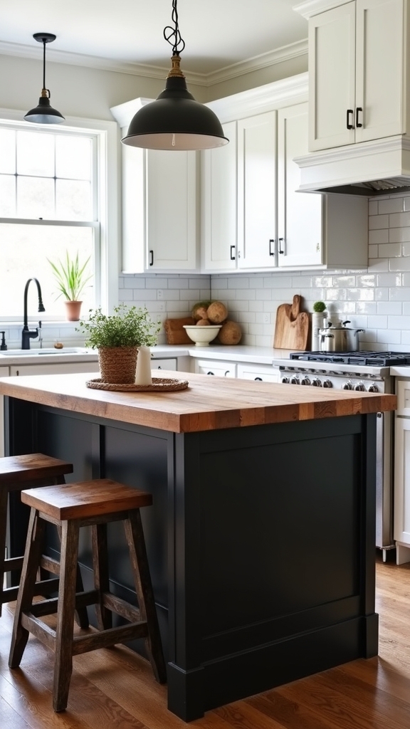 farmhouse black and white elegance