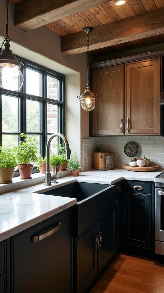 farmhouse sinks industrial faucets
