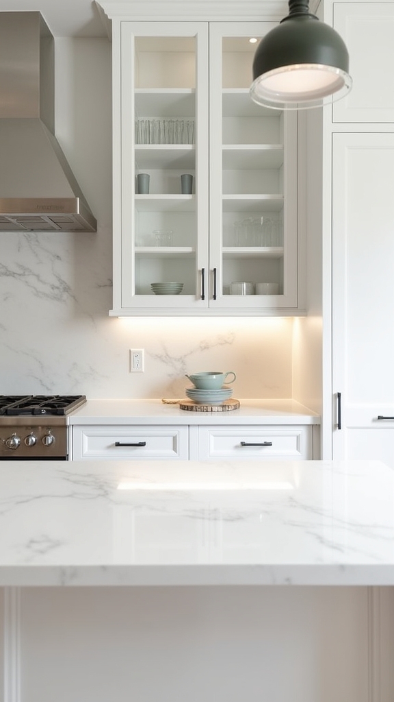 fluted glass meets white elegance