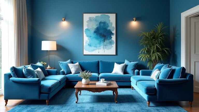 Duck Egg Blue Living Room Decor