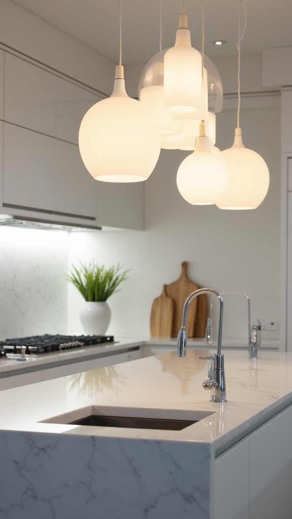 frosted glass pendant lighting