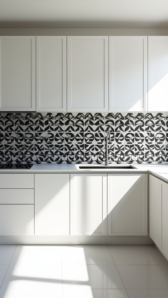 geometric black and white elegance