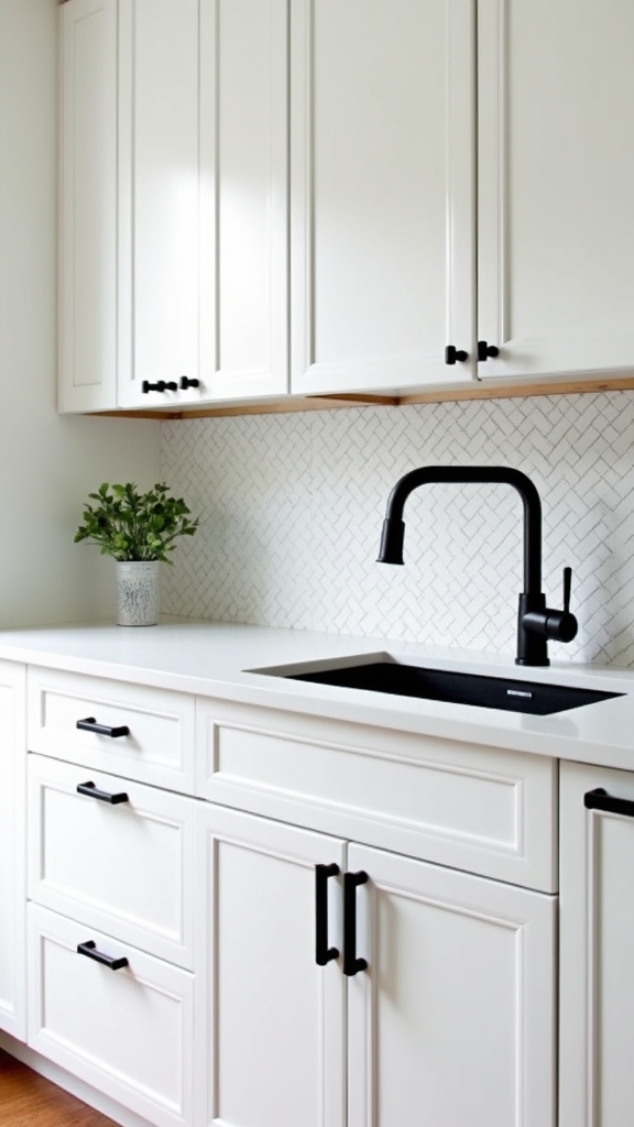 geometric elegance with contrast