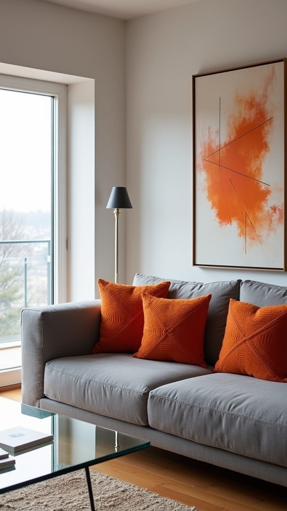 geometric orange modern accent