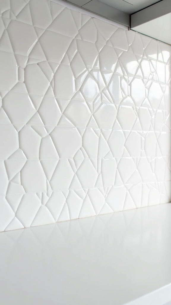 geometric white tile elegance